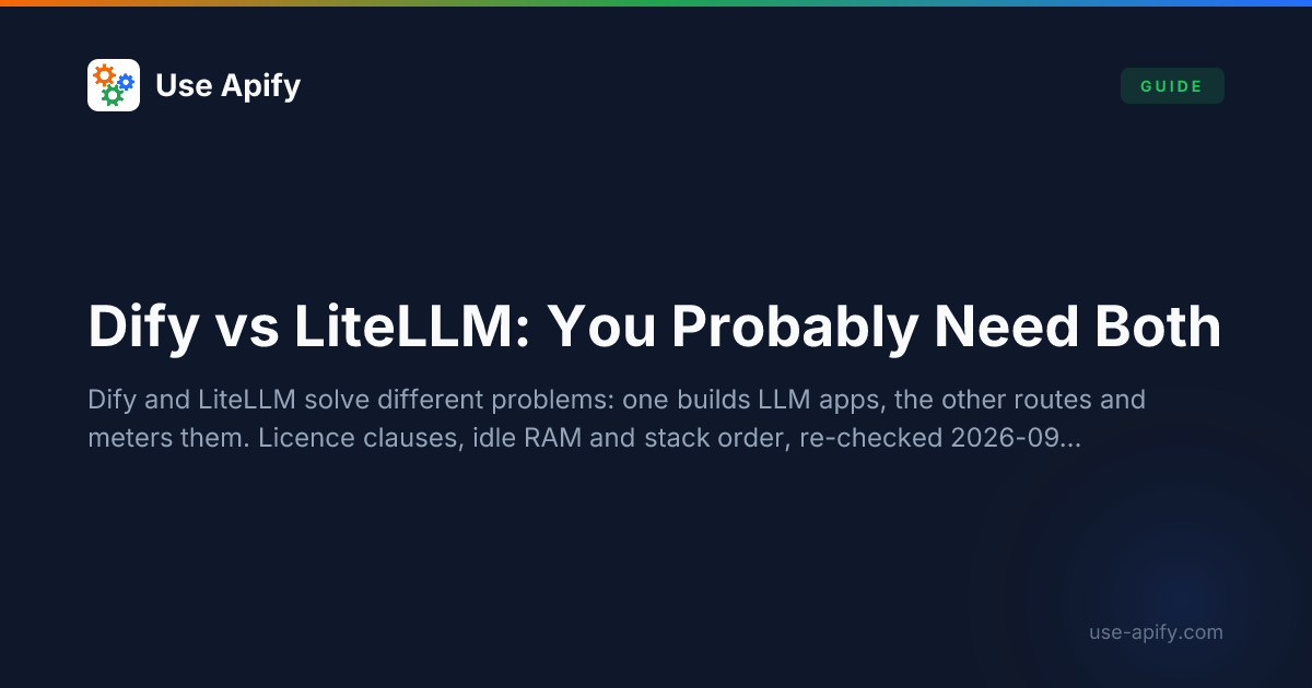 Self-Hosted AI / LLM Ops | Use Apify